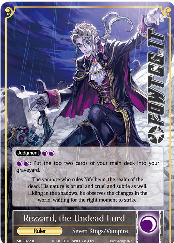The Undead Lord Force of Will Darkness Deck Rezzard 